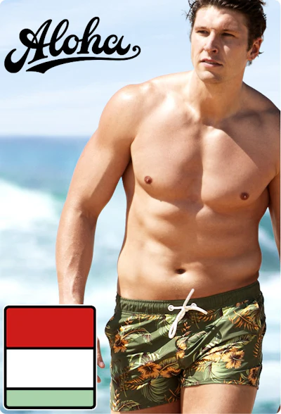 Aloha Hibiscus Green Homepage Image