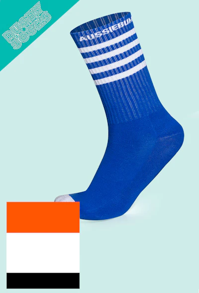 Rugby Socks Blue Homepage Image