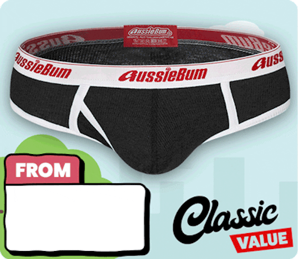 Aussiebum Brief Jockstrap Bottomless Underwear Mens Sexy & Hot FAST  SHIPPING!!!!