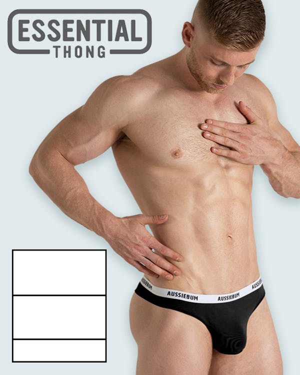 Essential Thong Black Homepage Image