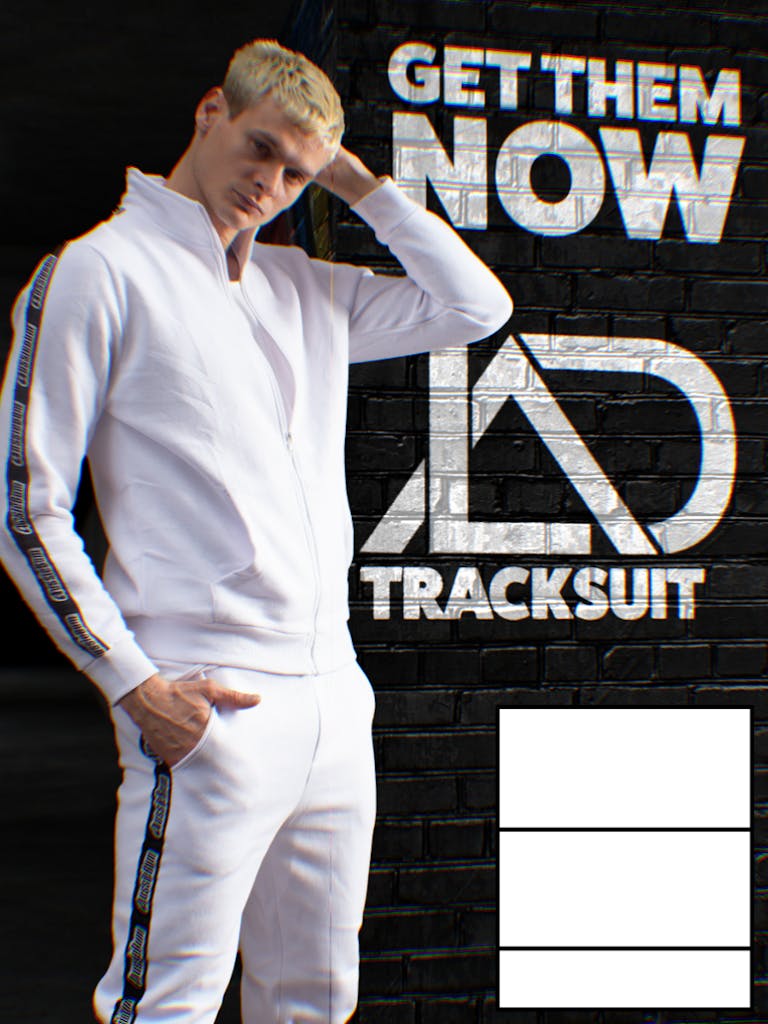 LAD Tracksuit White Homepage Image