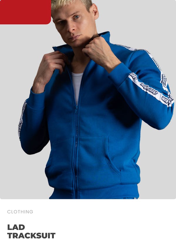 LAD Tracksuit Royal Homepage Image
