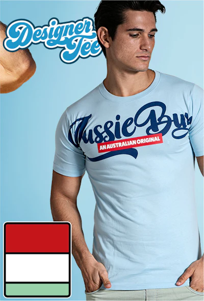 Designer Tee Cerulean Cool Homepage Image