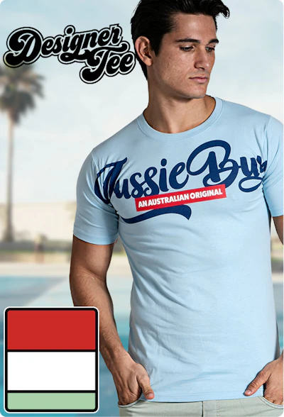 Designer Tee Cerulean Cool Homepage Image