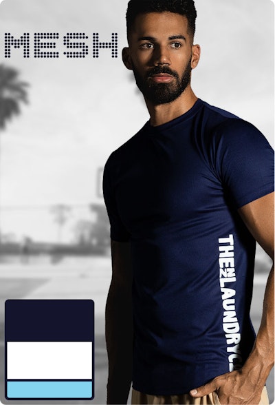 NZLC Mesh T-Shirt Navy Homepage Image