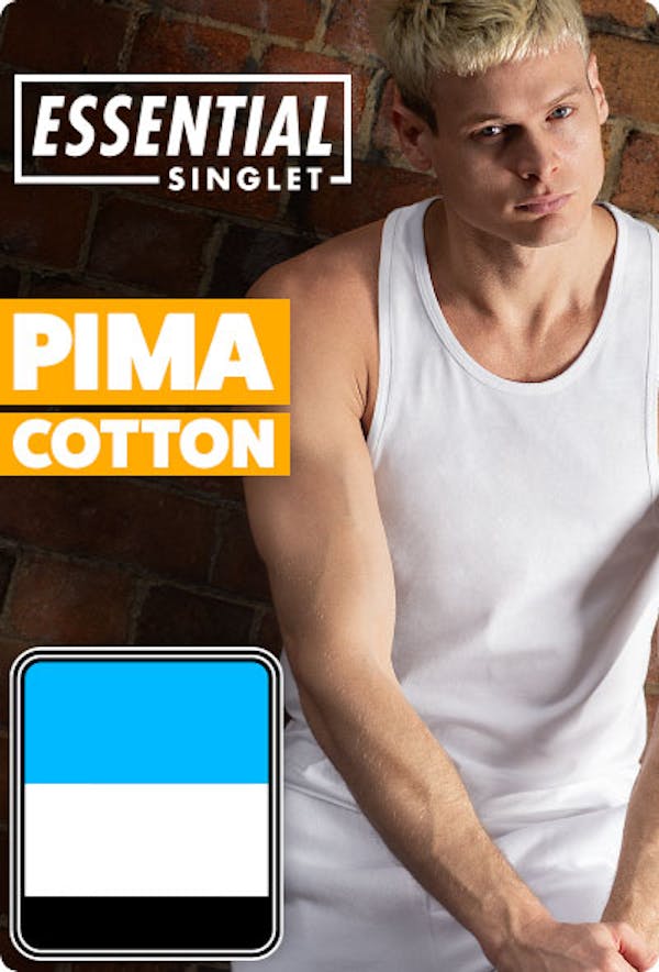 Essential Singlet White Homepage Image