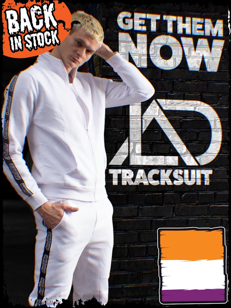 LAD Tracksuit White Homepage Image