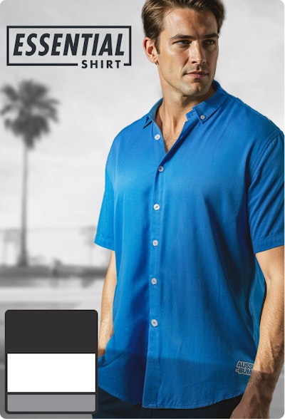 Essential Shirt Blue Homepage Image