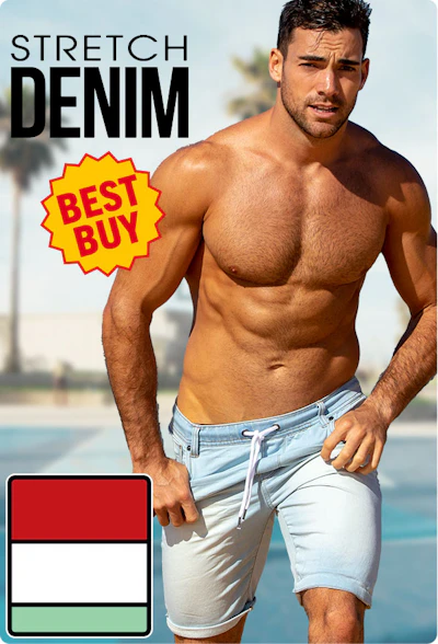 Stretch Denim Short Byron Homepage Image